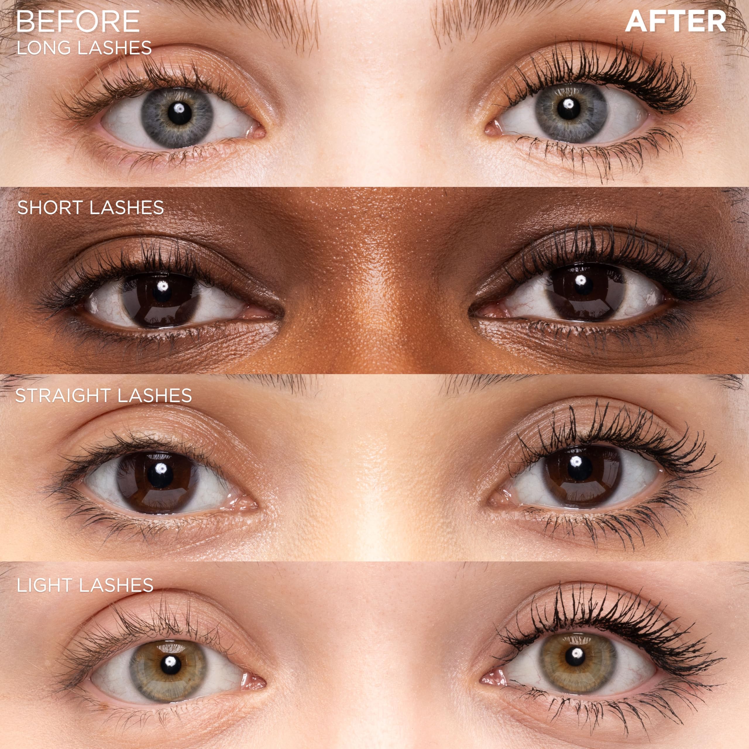L'Oreal Paris mascara texture swipe illustrating smooth buildable formula