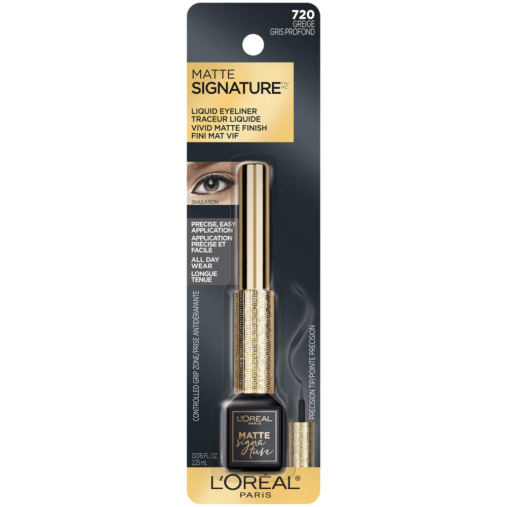 L'Oreal Paris felt tip detail delivering crisp, clean matte lines