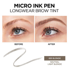 L'Oreal Paris micro ink pen ink strokes demonstrating fine feathered brow effect