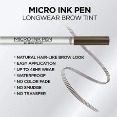 L'Oreal Paris precision comb tip close-up for hair-like brow strokes