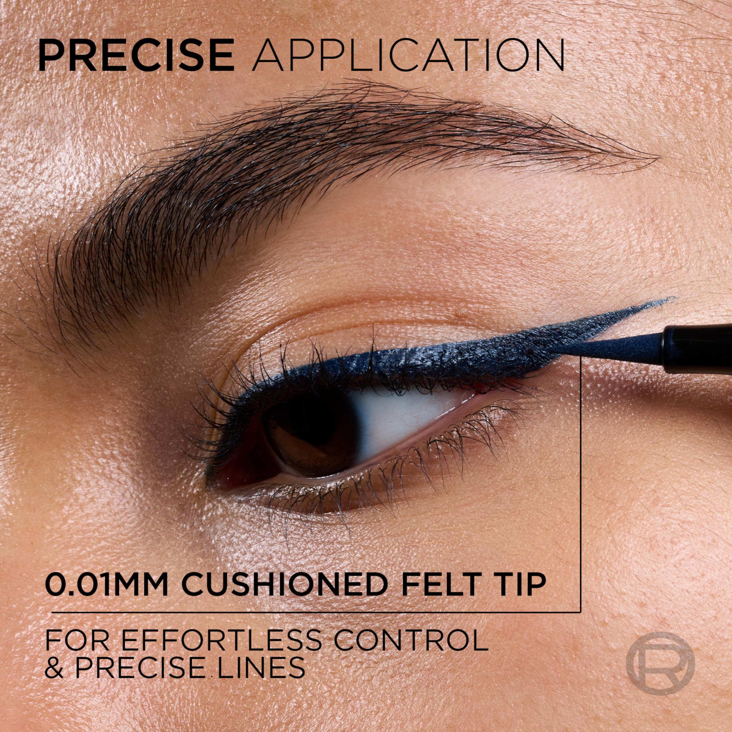 L'Oreal Paris close-up of micro-tip showing precise control for fine lines