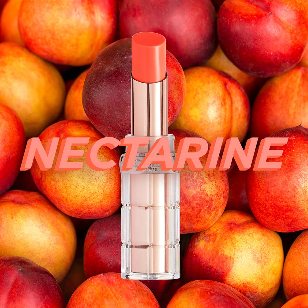 L'Oreal Paris Nectarine Plump packaging detail showing branding and ingredient clarity benefit
