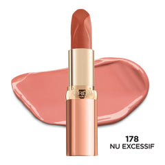 L'Oreal Paris Nu Excessif open bullet close-up demonstrating smooth tip