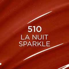 L'Oreal Paris lip oil texture showcasing glass-like shine and lightweight finish