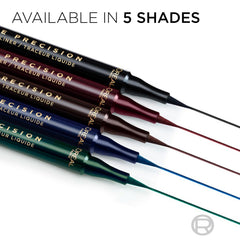 L'Oreal Paris application on upper lash line showing crisp, smudge-proof wing