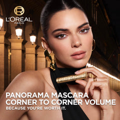 L'Oreal Paris brush close-up highlights multi-level bristles for even coating