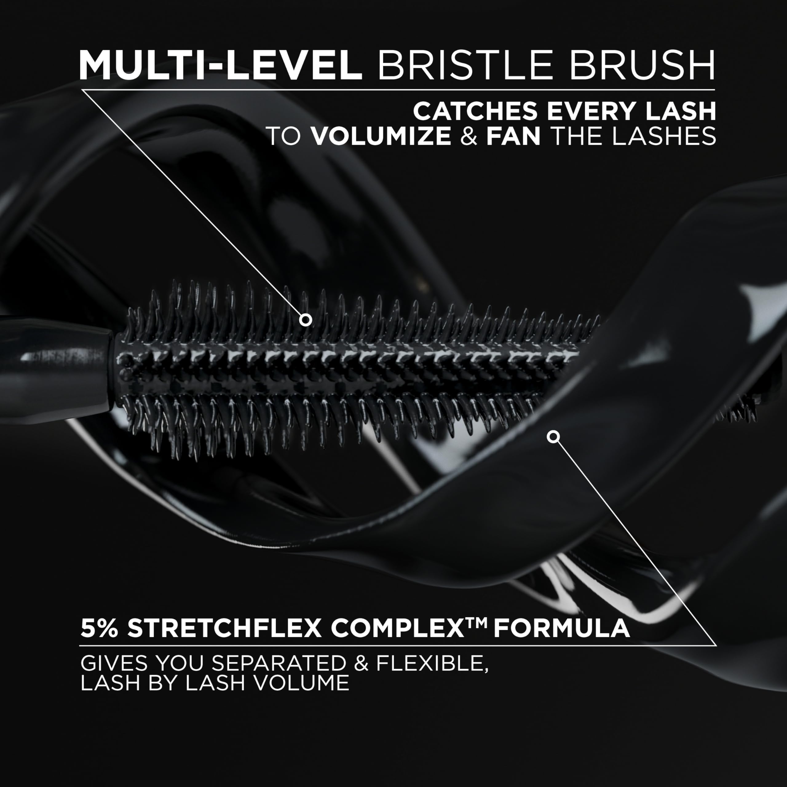 L'Oreal Paris Panorama Mascara cap and label detail highlighting product name and shade