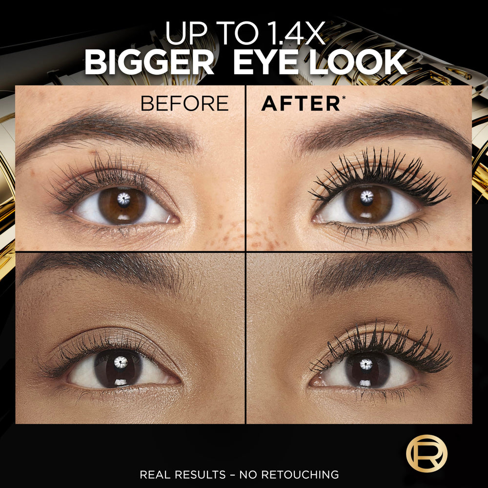 L'Oreal Paris Panorama Mascara eyelashes before and after for panoramic fanned volume