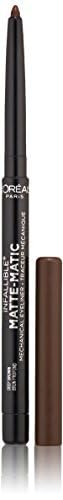 L'Oreal Paris pencil in use along lashline illustrating precise application control