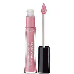 L'Oreal Paris Pink Opal worn on lips in lifestyle setting for radiant shine