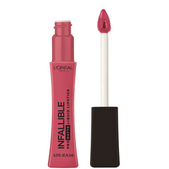 L'Oreal Paris front packaging showing Pink Soirée, vibrant long-wear benefit
