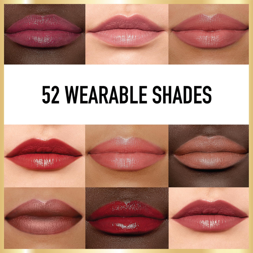 L'Oreal Paris lipstick applied on lips demonstrating even coverage and moisturized look