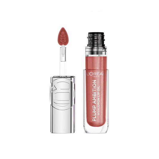 L'Oreal Paris front packaging of Plump Ambition Rose Lights showing product and shade