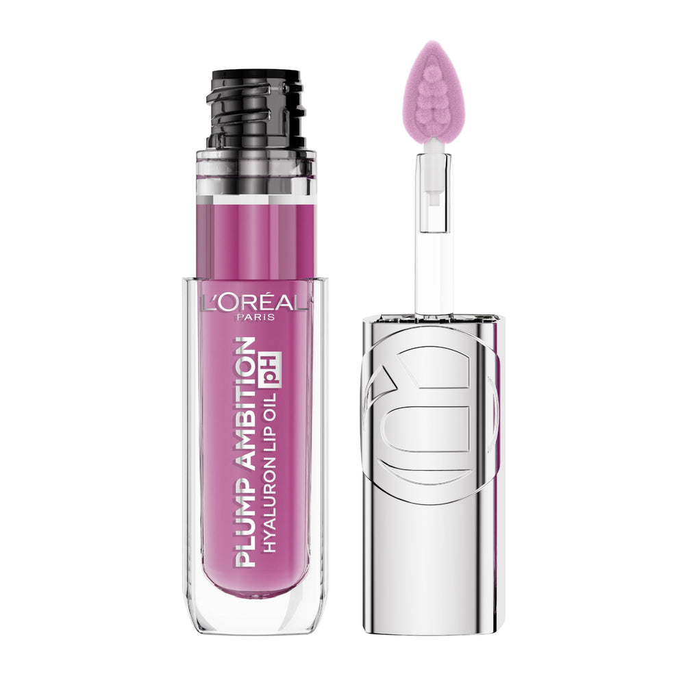 L'Oreal Paris front packaging showing shade and glossy tube, showcases brand sleekness