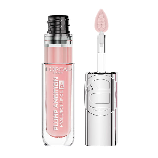 L'Oreal Paris front packaging showing 020 pH Rosé and glossy tube benefits