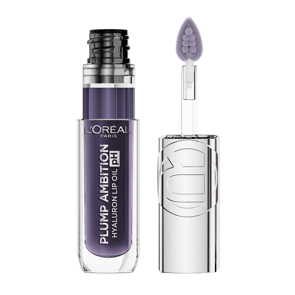 L'Oreal Paris plump ambition front bottle showing shade and shine benefit