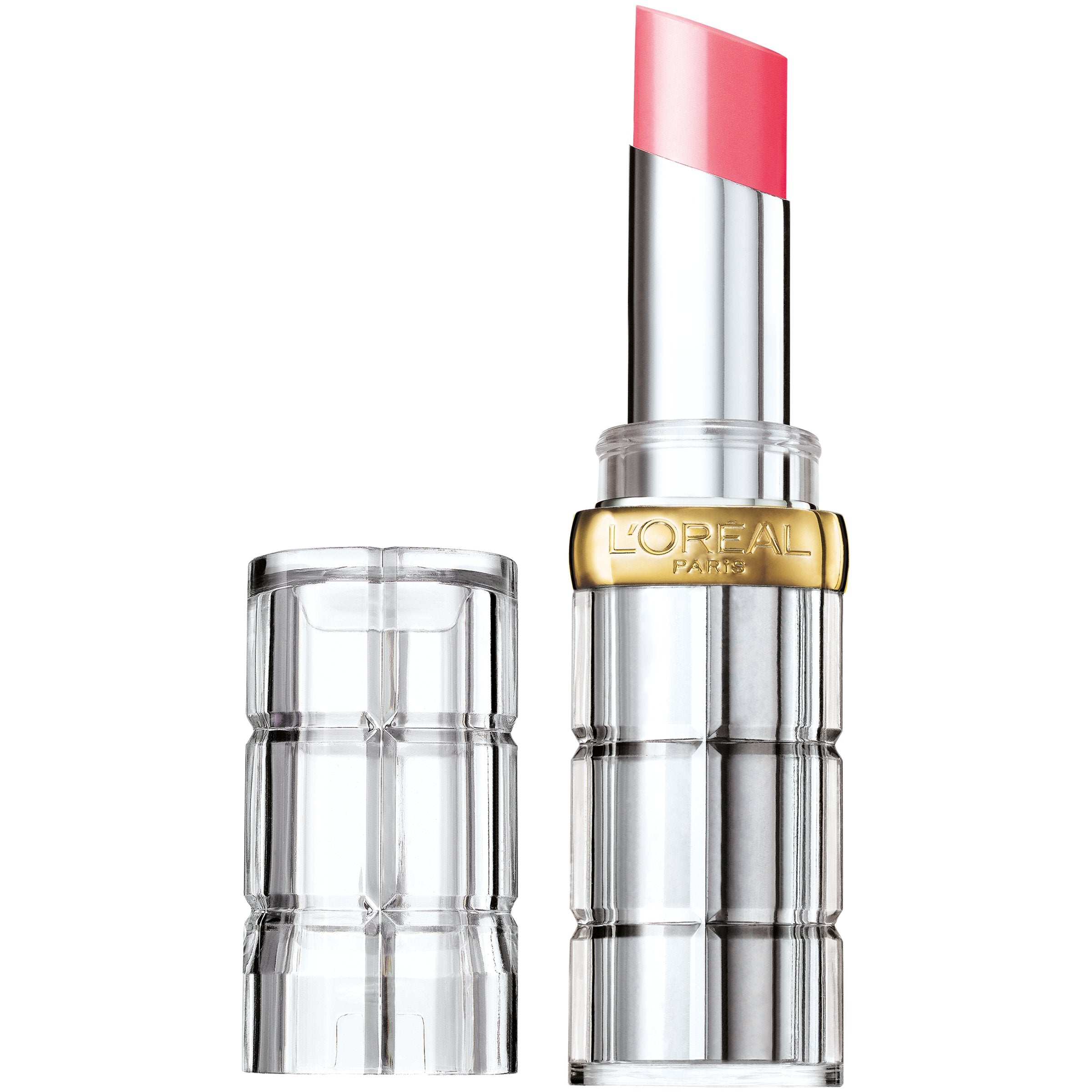L'Oreal Paris Polished Tango front view showing glossy red tube and brand logo