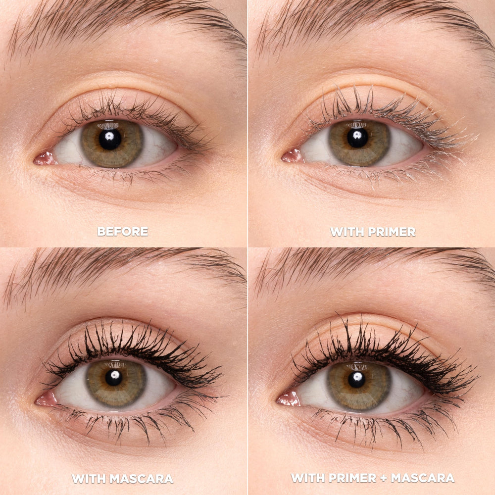 L'Oreal Paris primer wand detail highlighting precise application for fuller lashes