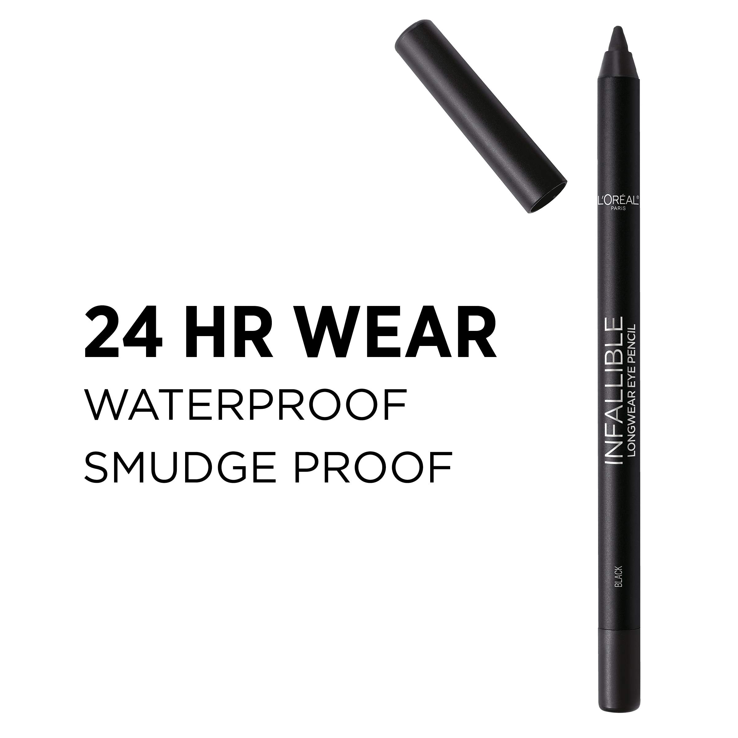 L'Oreal Paris pencil being applied along lash line for long-lasting definition