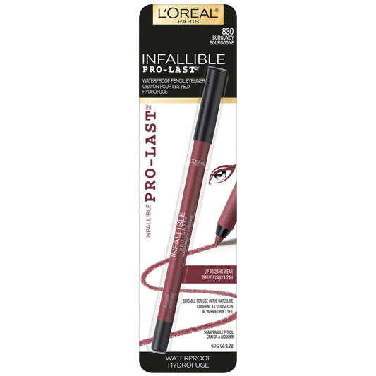 L'Oreal Paris pencil tip close-up showing creamy texture and precision