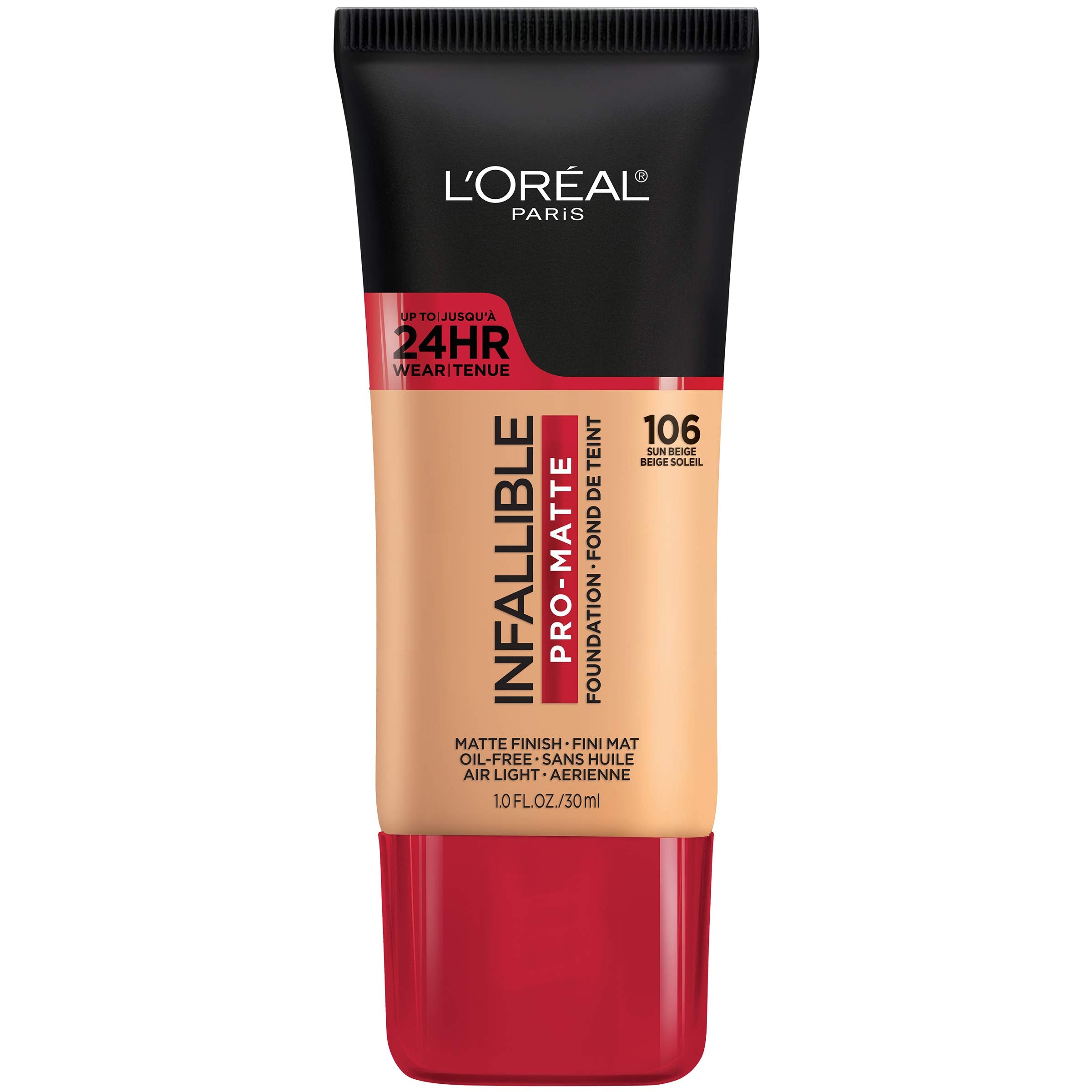 L'Oreal Paris front packaging showing bottle and shade for quick identification and confidence