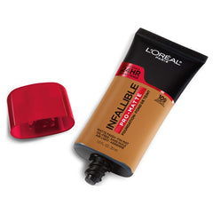 L'Oreal Paris bottle open nozzle highlighting easy controlled dispense