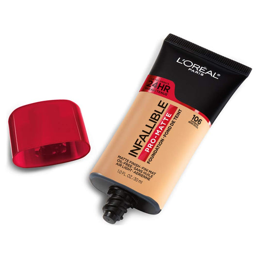 L'Oreal Paris pump and cap detail highlighting easy dispensing and controlled application