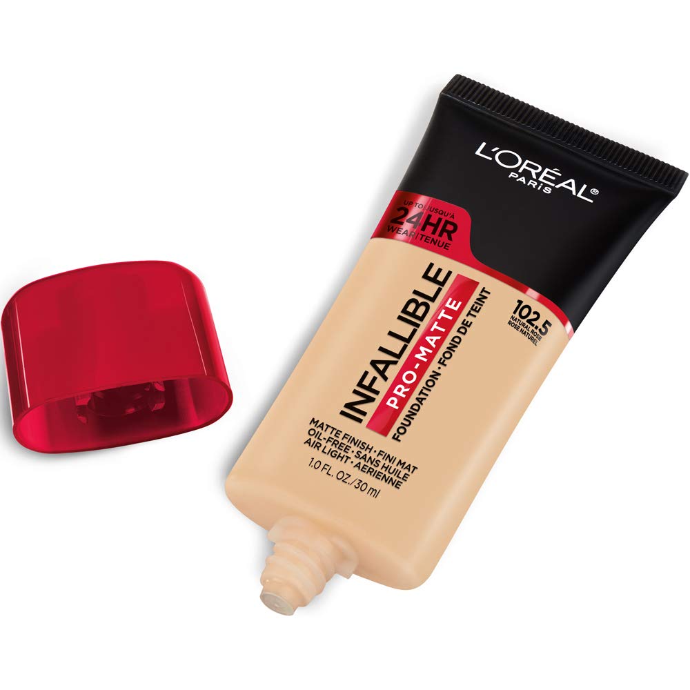 L'Oreal Paris pump close-up highlighting easy-dispense design for controlled application