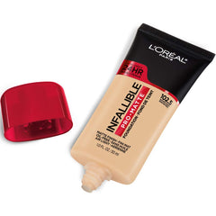 L'Oreal Paris pump close-up highlighting easy-dispense design for controlled application