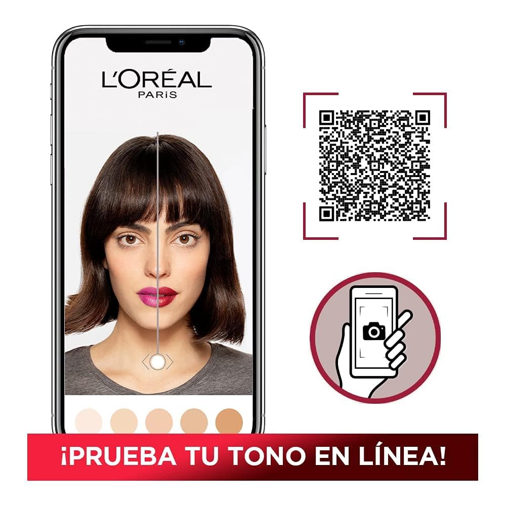 L'Oreal Paris next to credit card to show 1 fl oz size and travel-friendly benefit
