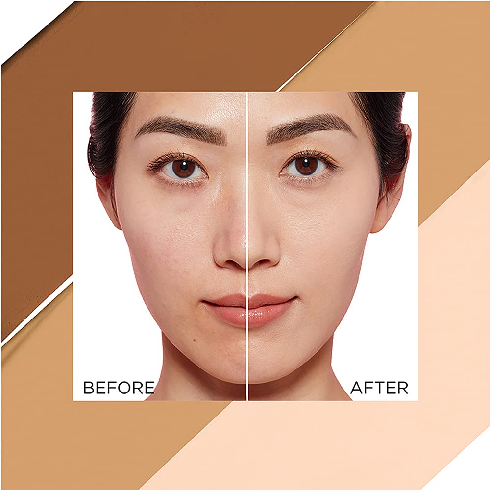 L'Oreal Paris foundation swatch showing smooth demi-matte texture for blendable coverage