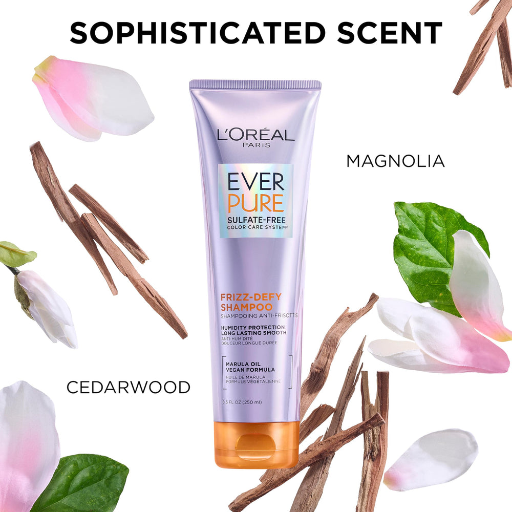 L'Oreal Paris user dispensing conditioner in hand for easy application benefit