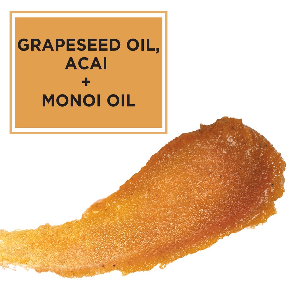 detailed view of L'Oréal Paris label and lid highlighting ingredients like grapeseed oil for nourishment
