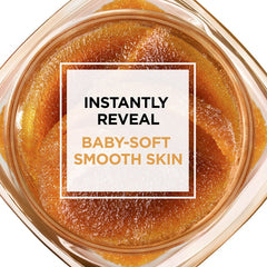 close-up of Pure Sugar Scrub texture with visible sugar granules for gentle exfoliation by L'Oréal Paris