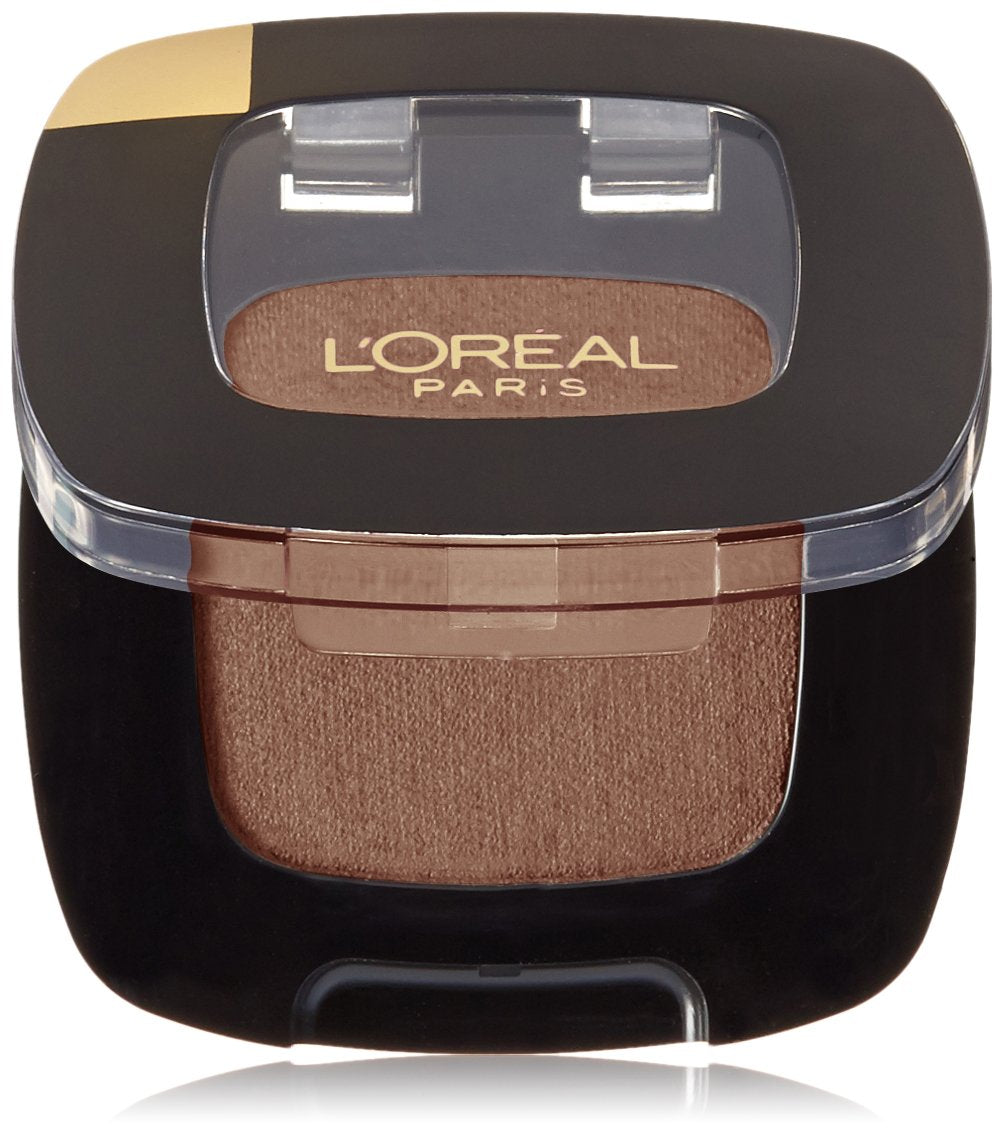 L'Oreal Paris quartz fume front pan showing compact shade and label for easy selection