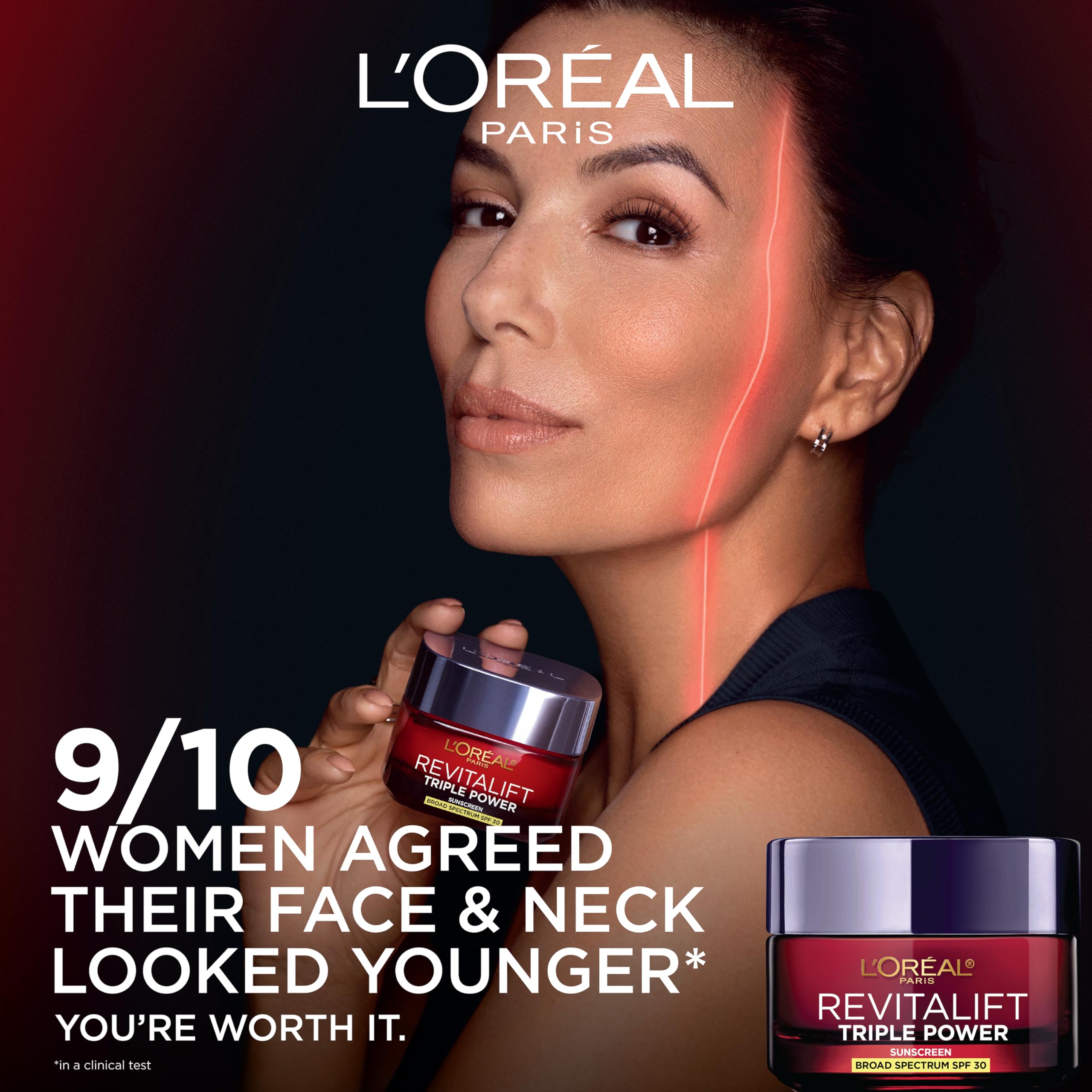 L'Oreal Paris cream texture close-up showing smooth hydrating formula benefit