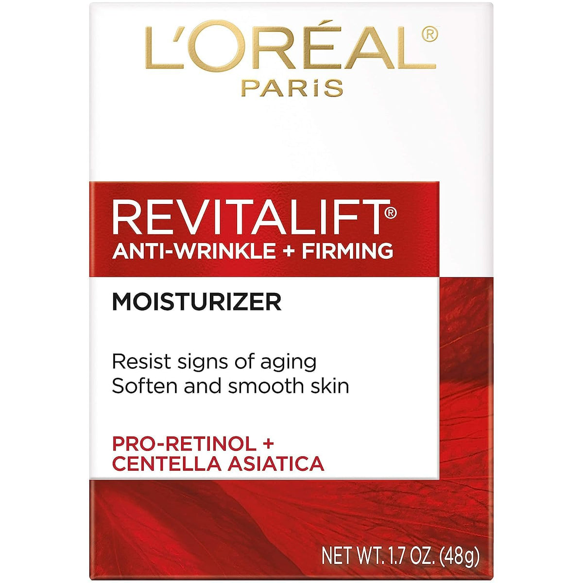 L'Oreal Paris Revitalift front packaging showing product and branding benefits