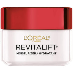 L'Oreal Paris Revitalift open jar showing smooth cream texture for quick absorption