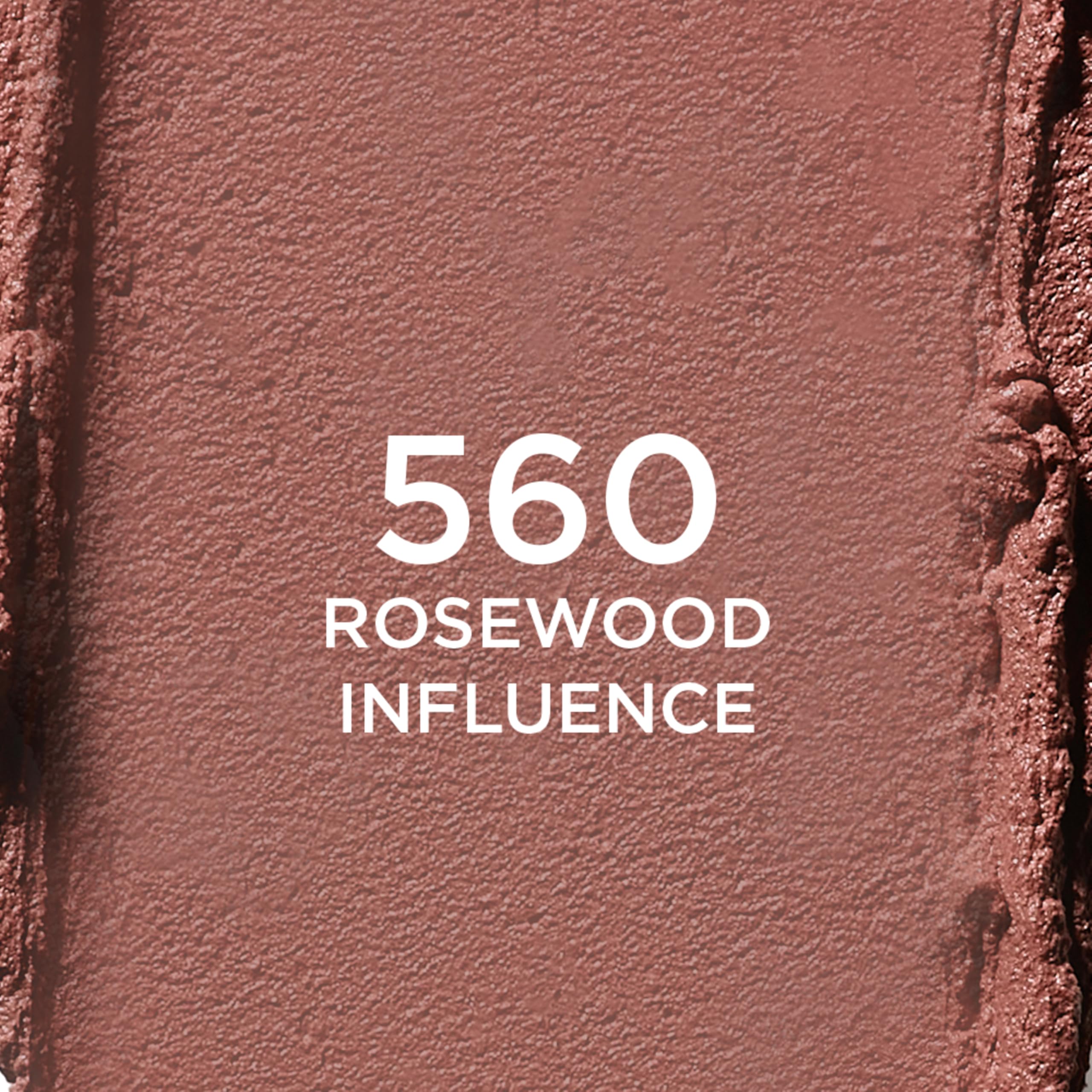 L'Oreal Paris Rosewood Influence packaging label detail showing ingredient callouts and brand trust