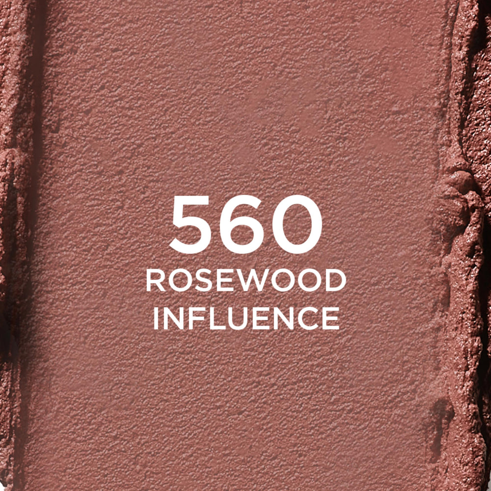 L'Oreal Paris Rosewood Influence packaging label detail showing ingredient callouts and brand trust