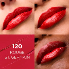 L'Oreal Paris swatch on arm illustrating true Rouge St. Germain pigment payoff