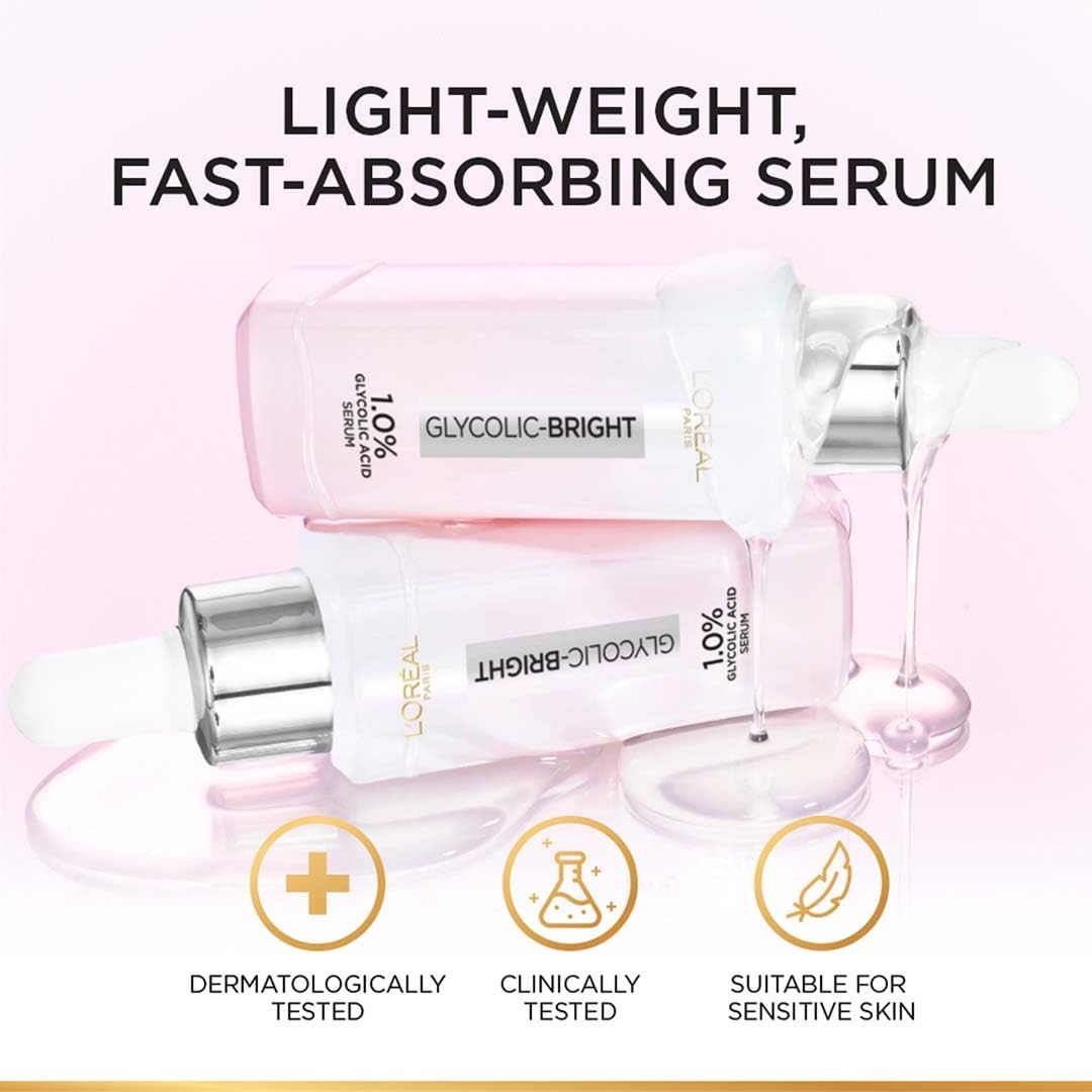 L'Oreal Paris bottle staged with moisturizer and sunscreen for routine