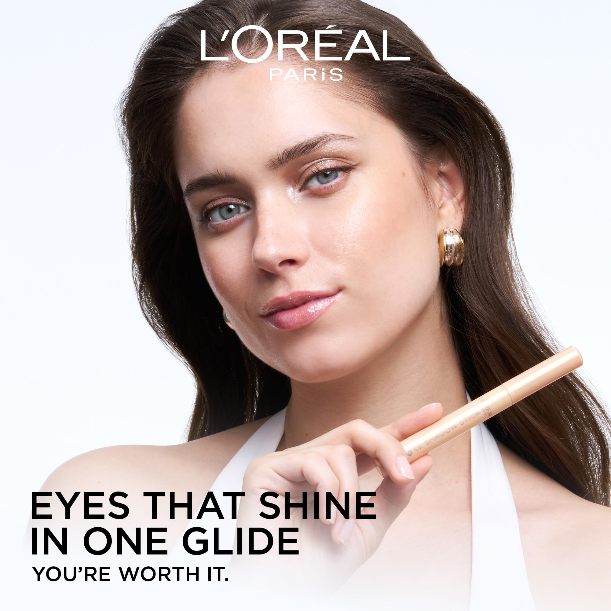 L'Oreal Paris shadow stick in a travel bag demonstrating compact everyday convenience