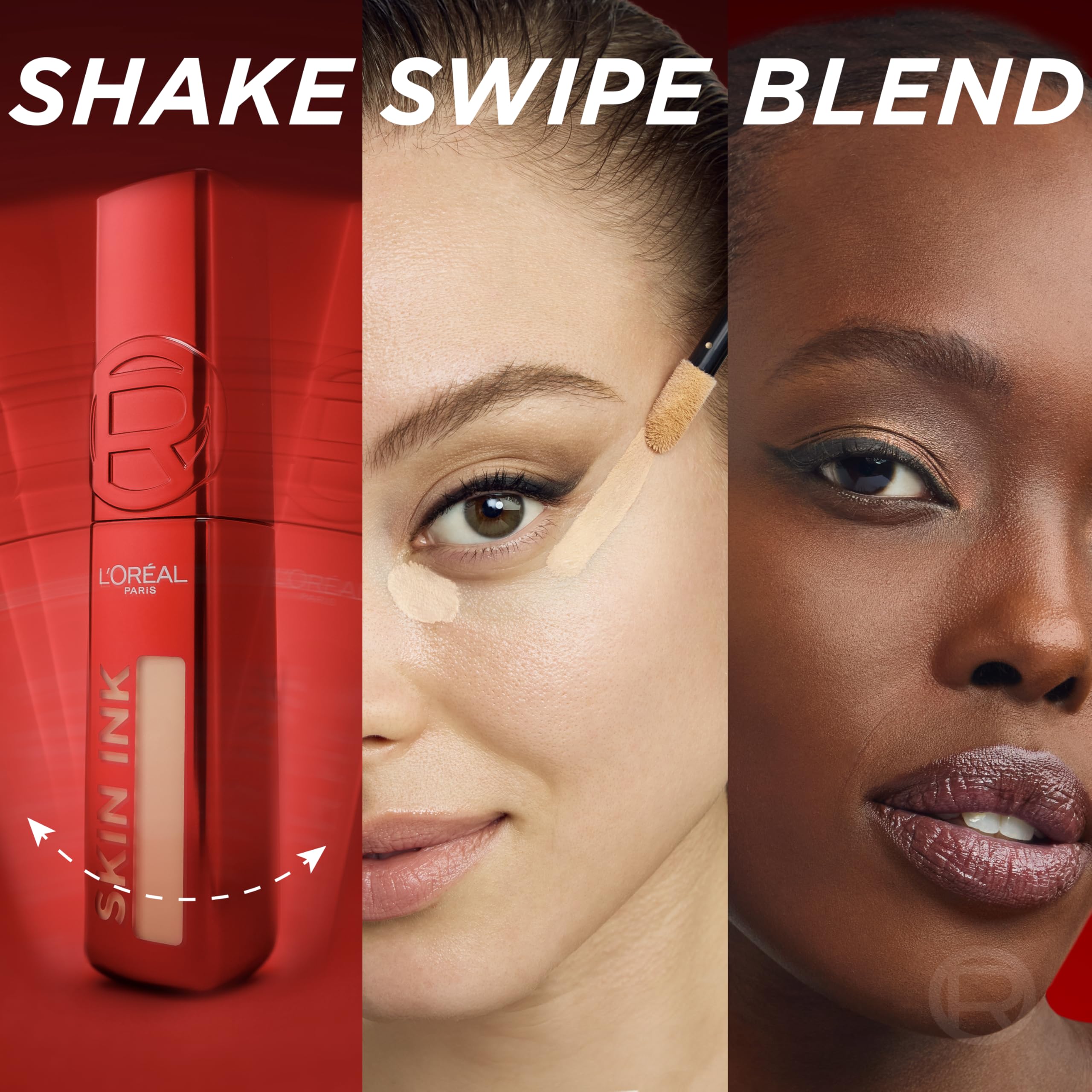 L'Oreal Paris Skin Ink texture droplet illustrating lightweight, blendable formula
