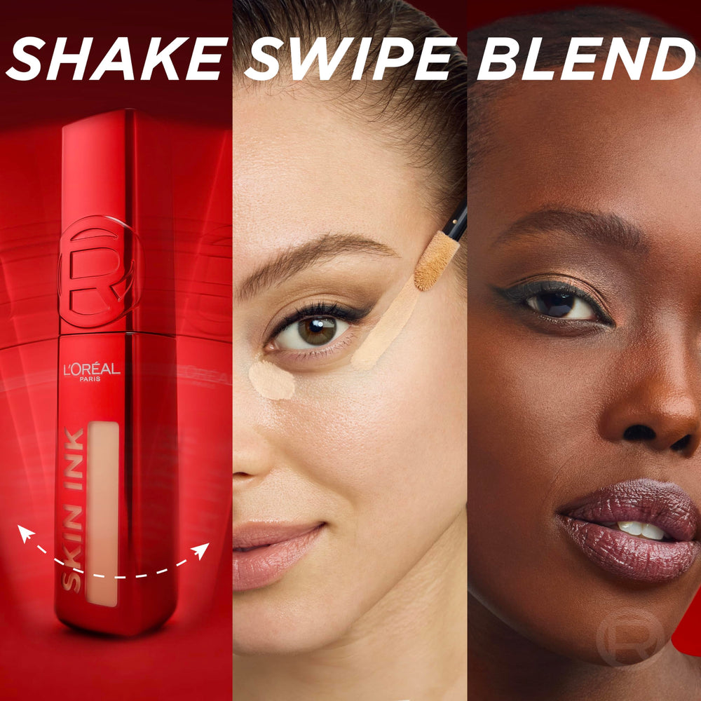 L'Oreal Paris Skin Ink texture droplet illustrating lightweight, blendable formula
