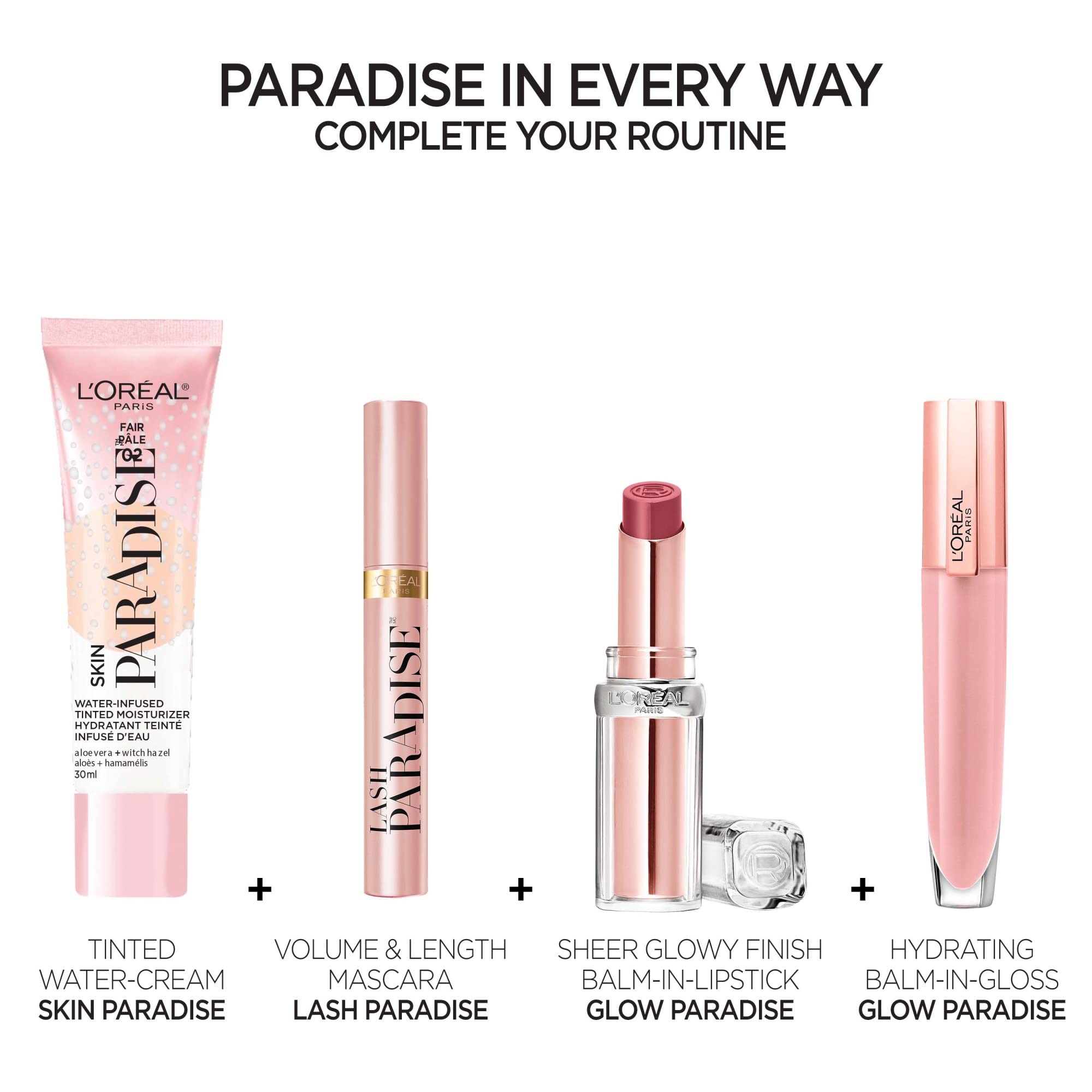 L'Oreal Paris model outdoors glowing skin from hydrating tinted moisturizer