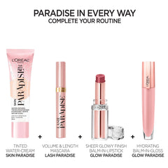 L'Oreal Paris model outdoors glowing skin from hydrating tinted moisturizer