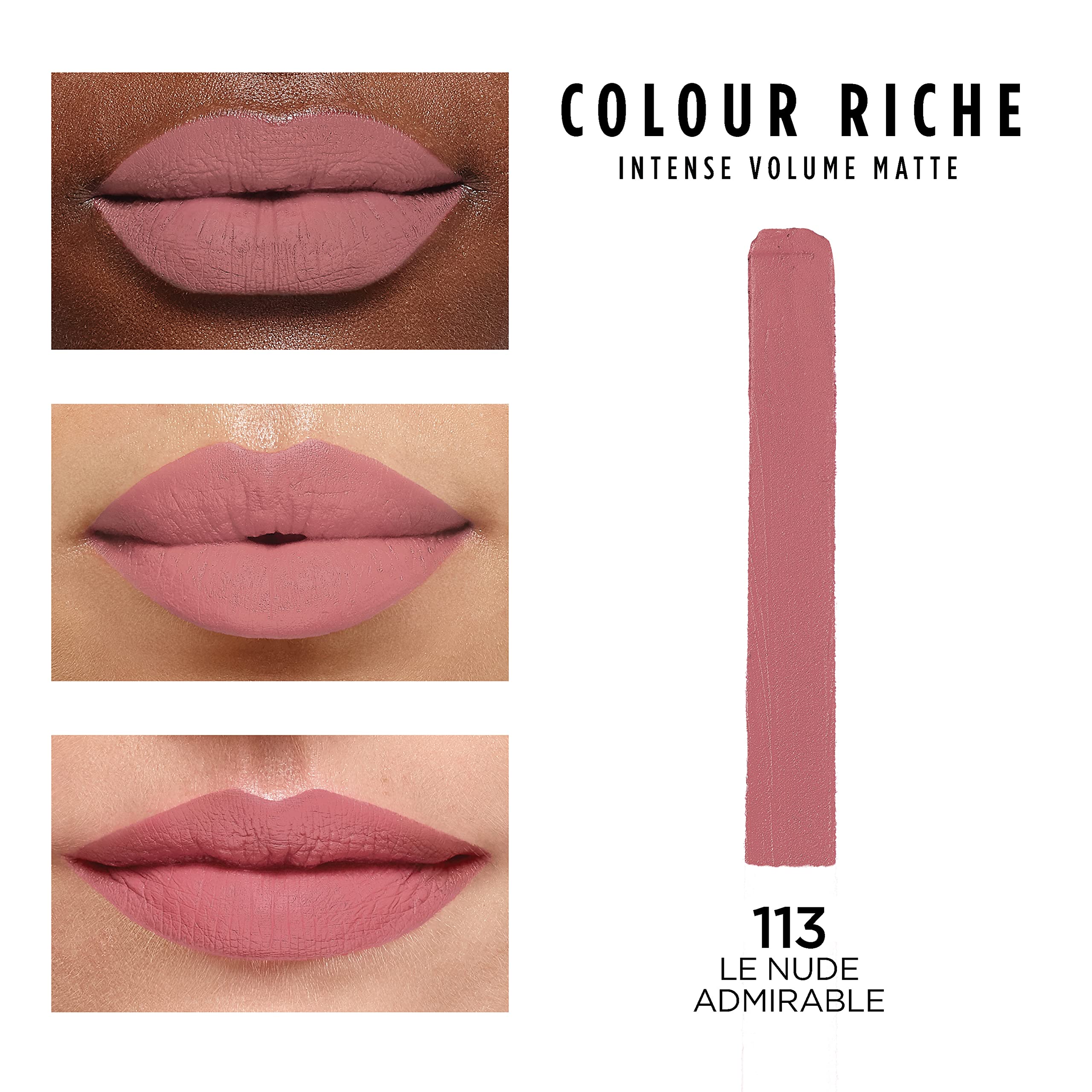 L'Oreal Paris close-up of slim bullet tip for precise application benefit: sharp lip lines
