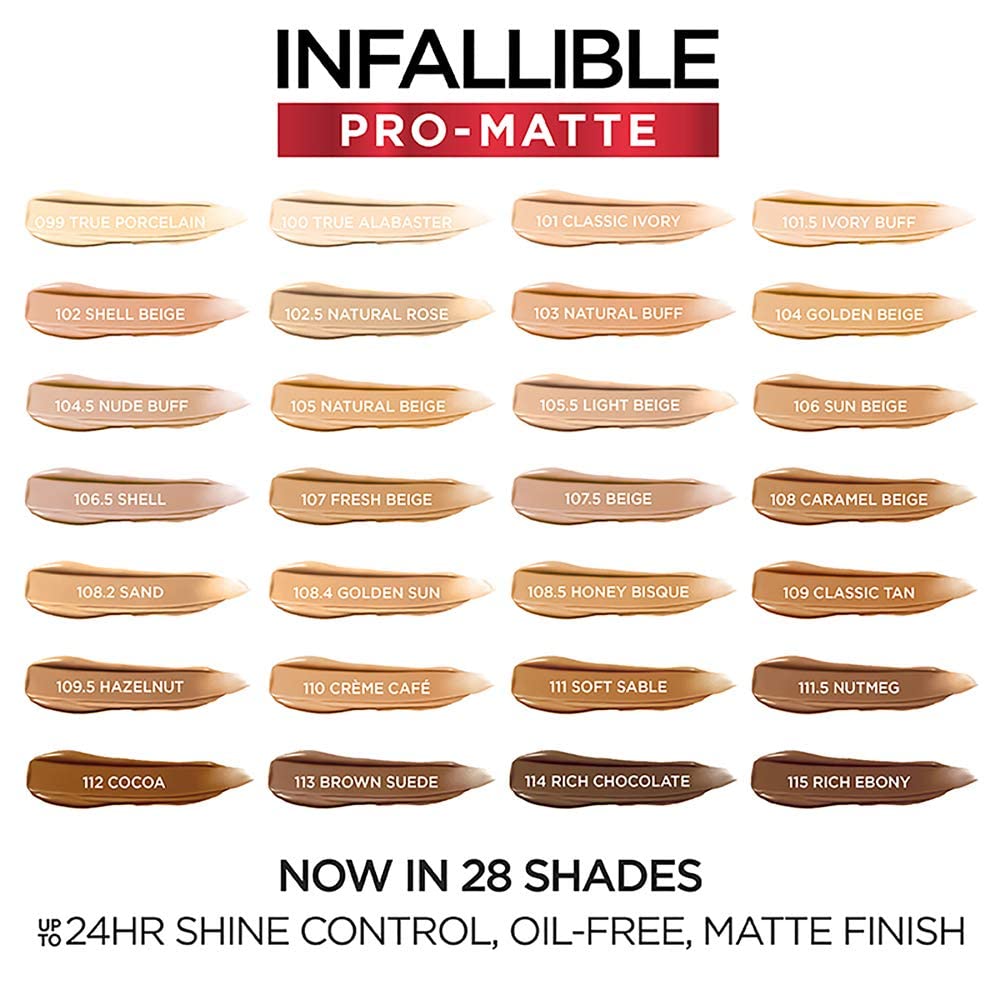 L'Oreal Paris Soft Sable swatch on arm demonstrating true shade match benefit