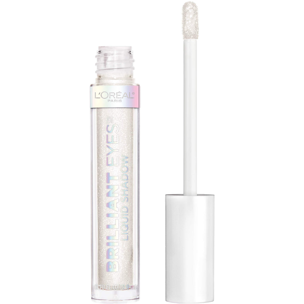 L'Oreal Paris front packaging showing shade String of Pearls and compact tube benefit clarity